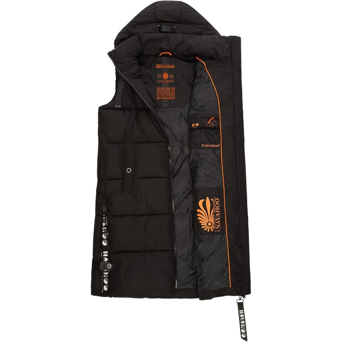 Жіноча степна жилетка Navahoo з капюшоном, без рукавів, чорна. Outdoor жилетка з капюшоном, утеплена, B942 L