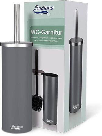 Силіконова щітка для унітазу з нержавіючої сталі | Набір для чищення унітазу | Чорна щітка для унітазу | Аксесуари для ванної кімнати