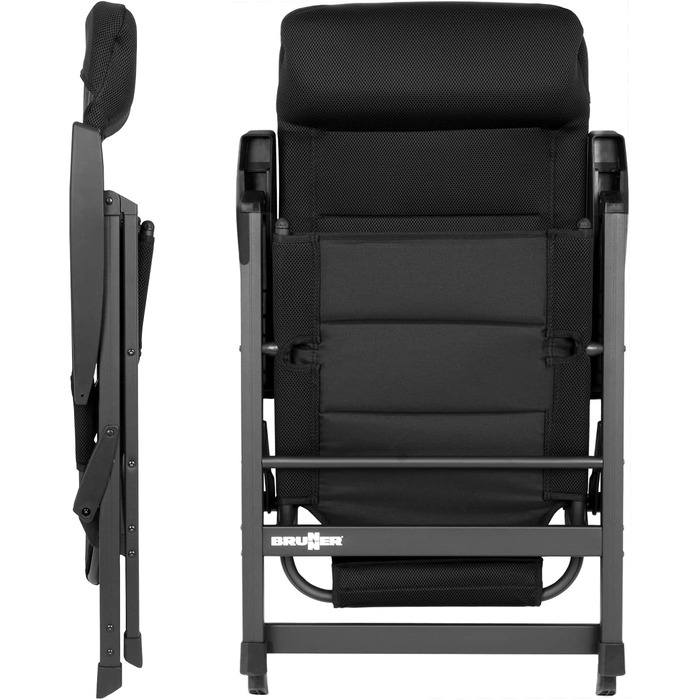 Кемпінговий стілець Brunner Skye 3D Black - чорний