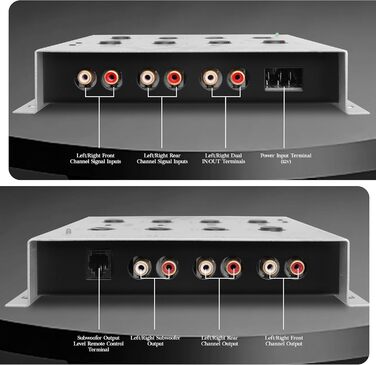 Pyle Vibe електронний трьохсмуговий кросовер 12dB з пультом для керування сабвуфером, стандартна комплектація