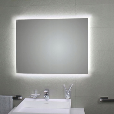 Світлове дзеркало у ванну кімнату LED 80x40 см, прямокутне, з підсвіткою COB