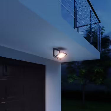 Steinel LED Outdoor Floodlight XLED ONE XL Anthracite, 42.6 W Floodlight, 4200 lm, Aluminum, for Driveway, House and Garden, 065225