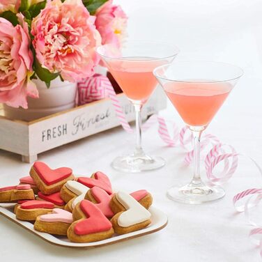 Набір келихів для Мартіні 6 шт. 175 мл, без свинцю, придатні для миття в посудомийній машині. Келихи для Cosmopolitan, Мартіні, коктейлі, вечірки. Класичний набір 6 шт.