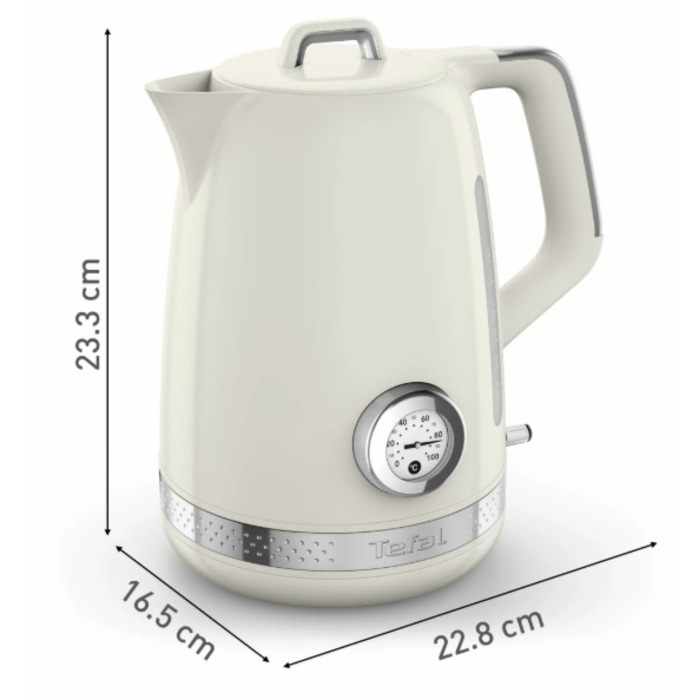 Електричний чайник Tefal KO355AE0, 2400 Вт, 1,7 л, бежевий
