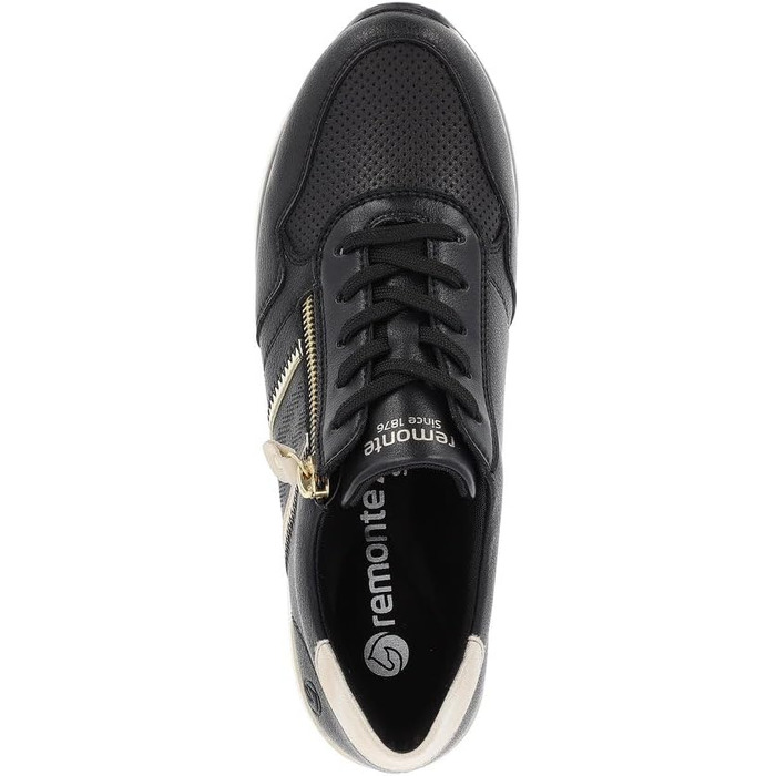 Жіночі кросівки Remonte D1318 – чорні, напівчеревики, знімні устілки (41 EU)