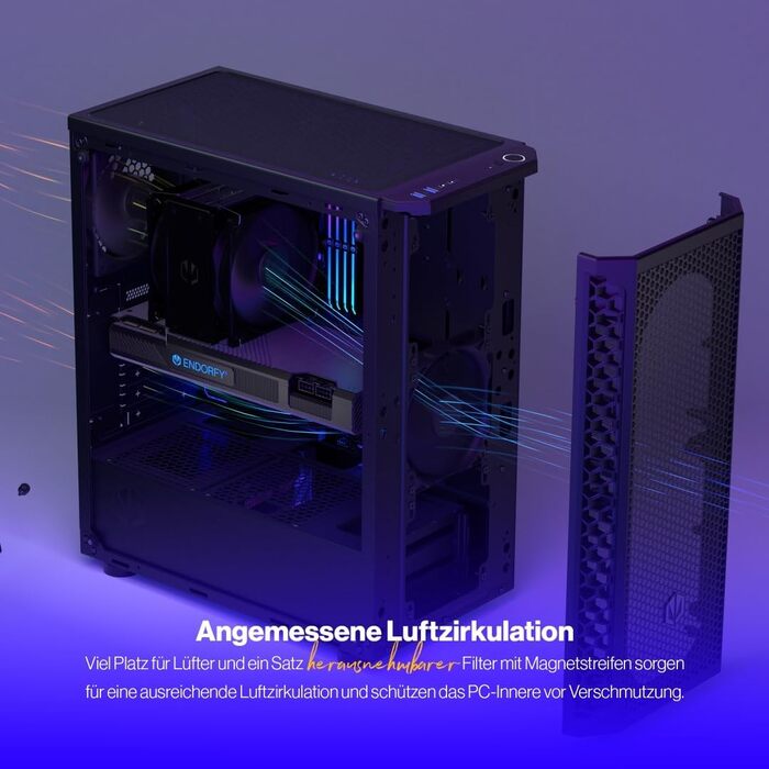 Корпус для ПК ENDORFY Signum 300 Solid з Mesh-панеллю, 1 вентилятор PWM, фільтри проти пилу, ATX