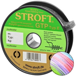 Плетена волосінь WAKU Stroft GTP E, мультиколор, 150 м