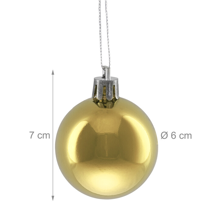 Relaxdays Set of 50 Christmas Baubles