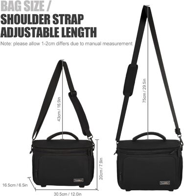 Захисний футляр для дзеркальної камери: Canon, Nikon, Sony, Fuji. Важливий аксесуар для фотографів. Чорний, L