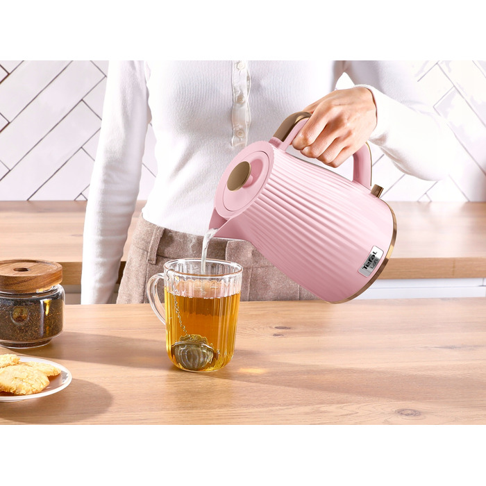 Бездротовий електрочайник TEFAL Loft KO2517, 2400 Вт, рожевий
