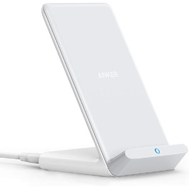 Бездротова зарядка Anker 313 Qi, сумісна з iPhone 16/15/15 Pro/15 Pro Max, SE (2020), 13/13 Pro/13 Pro Max, XR, Galaxy S22 (10W, без блоку живлення)
