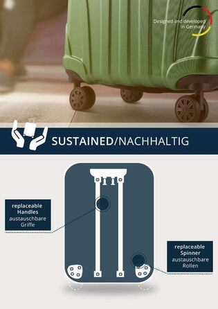 Чохол-валіза Suitline з жорстким корпусом, XL, 76 см, 96-110 літрів, ABS матовий, з TSA замком