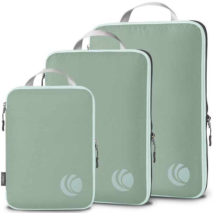 Органайзер для валізи Cipway Kompression Set (8 шт.) - набір кубиків для пакування, салатовий