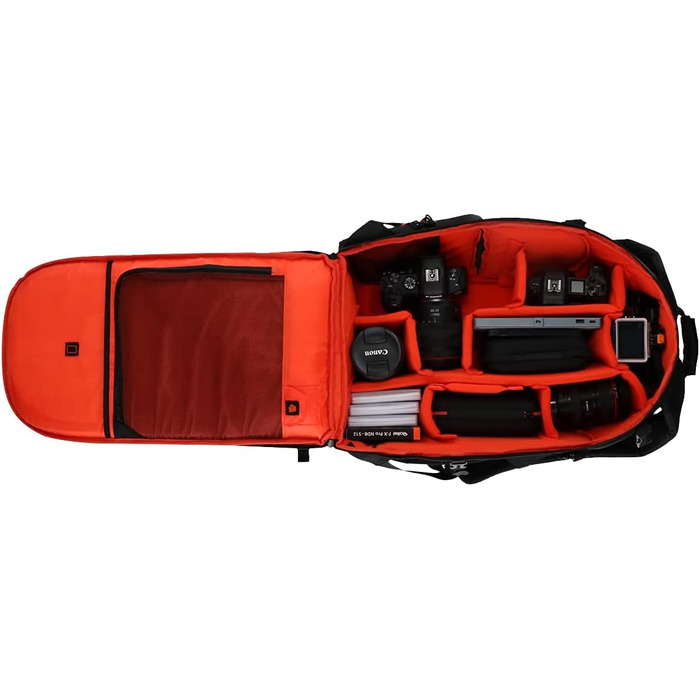 Рюкзак для камери Rollei Fotoliner Ocean L: великий, з перероблених PET-пляшок, з дощем. захистом, розмір ручної поклажі, чорний