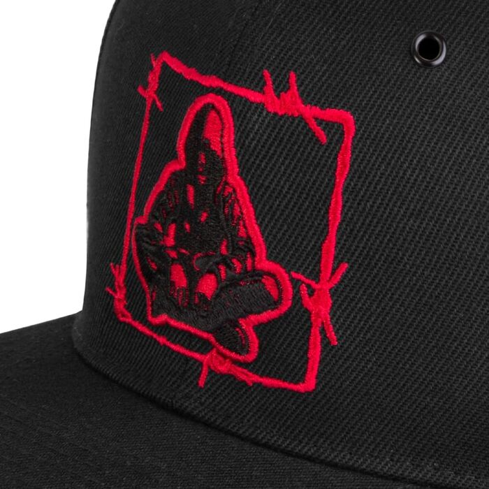 Кепка Nebelkind Snapback з прямим козирком, чорна, унісекс, регульований розмір