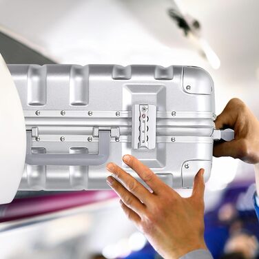 Набір валіз Flight Knight Premium: S (55x35x20cm), M (67cm), L (77cm) – алюмінієвий каркас, ABS, 8 коліс, захист від злому, ручна клада, для подорожей