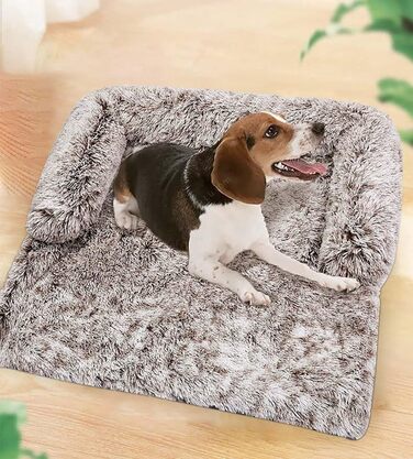 М'який лежак для собак та котів: лежанка-матрац для собак великих порід, водонепроникна підстилка, захист дивану, 76x76x15 см, темно-сірий