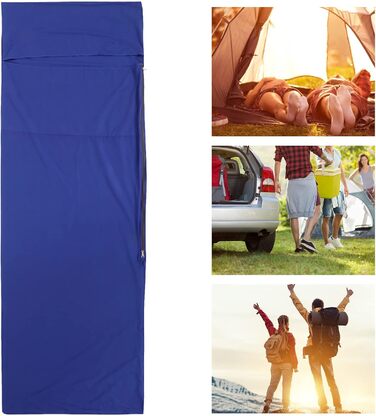 Enforose Sleeping Bag Liner, Travel Sheet, and Adult Sleeping Bag - Portable Outdoor Camping Sleeping Bags for Backpacking, Hotels, and Hostels