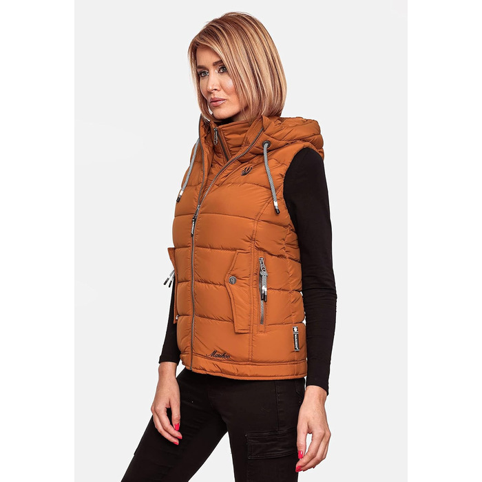 Легка перехідна жилетка ARIKOO Daen з капюшоном, стеганий, XS-3XL (S, Rusty Cinnamon)