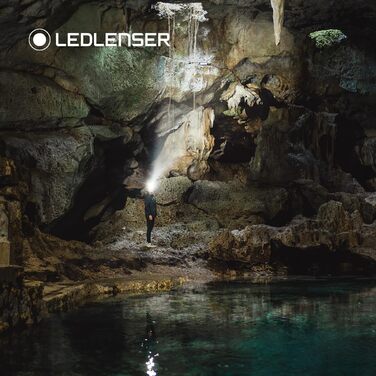 Налобний ліхтар Ledlenser HF6R Signature, 800 люмен, водонепроникний, IP68, з червоним світлом, акумуляторний, для активного відпочинку (чорний)