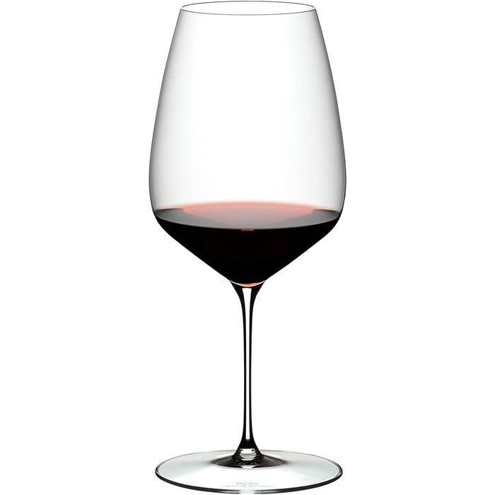 RIEDEL Veloce Cabernet/Merlot Wine Glass Set, 2-Piece, Clear Crystal Glass, Premium Machine-Made