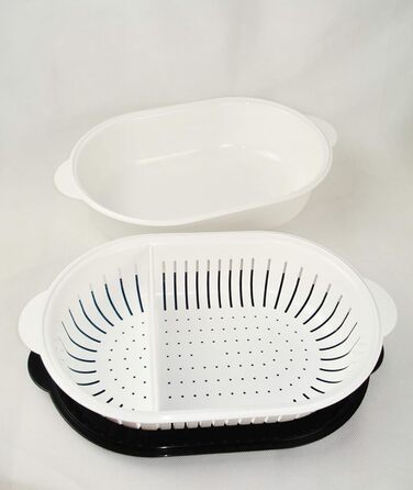 Друшляк Tupperware Super Servierstar 4 л з кришкою, чорний
