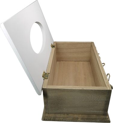 Khevga Cosmetic Tissue Box - Elegant Tissue Box in Brown, Decorative Storage for Cosmetic Tissues, Ideal for Bathroom, Living Room or Office