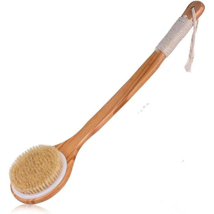 Bath Brush Natural Bristles Bath Brush Peeling Wood Body Massage Shower Brush Woman Man Skincare Dry Body Brush