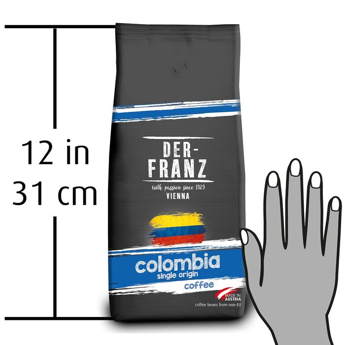 Кава в зернах Der-Franz Columbia Single Origin, Колумбія, 1000 г