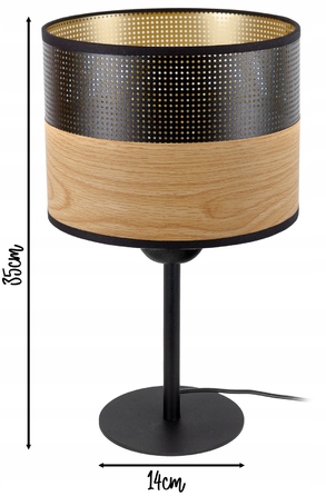 Стильна настільна нічна лампа з абажуром, сучасний лофт, LED