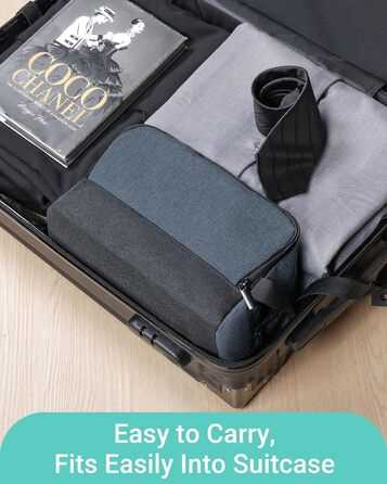 Чоловічий дорожній органайзер Elviros: туалетна сумочка, косметичка для подорожей (Marineblau)