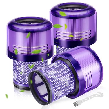 Фільтр для пилососа Dyson V11/V15 (3 шт.) - Оригінал, HEPA, для Dyson Animal/Absolute/Torque Drive/Fluffy/Extra/Complete Pro/SV14/SV17/SV22