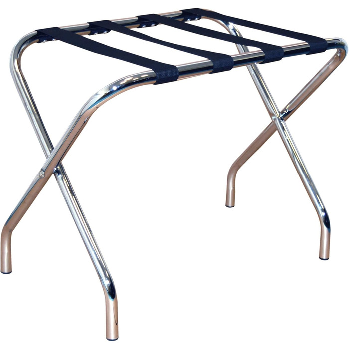 Luggage Rack - Folding - Metal - Chrome-plated Stainless Steel