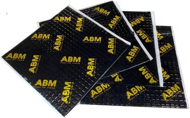 ABM Alubutyl Чорна 2.0 мм x 40 см x 5 м — самоклеюча алюмінієва шумоізоляційна мат для авто, антивібраційна, 2 м², преміум якість, золото