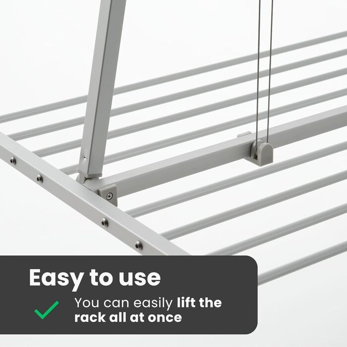 Foxydry Mini - Вертикальна сушарка для білизни, розкладна, алюміній та сталь, 128x54x25 см (Сірий)