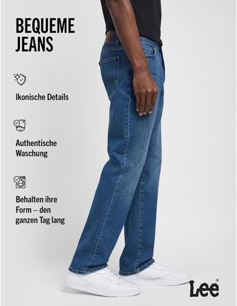 Чоловічі джинси Lee Straight Fit Xm 34W/32L класичного крою, оригінал