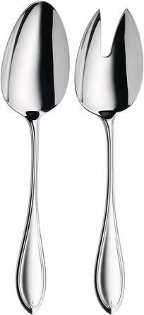WMF Premiere Cutlery Set, 12 Place Settings, 66 Pieces, 60 Pieces with Serving Utensils, Hollow-Ground Knives, Cromargan protect polished, scratch-resistant, dishwasher-safe, 66-piece Single