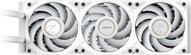 Водяне охолодження CPU GIGABYTE AORUS WATERFORCE II 360 Ice AIO з LCD-дисплеєм - 3x120mm RGB вентилятори, сумісність Intel LGA 1851 та AMD AM5, білий корпус