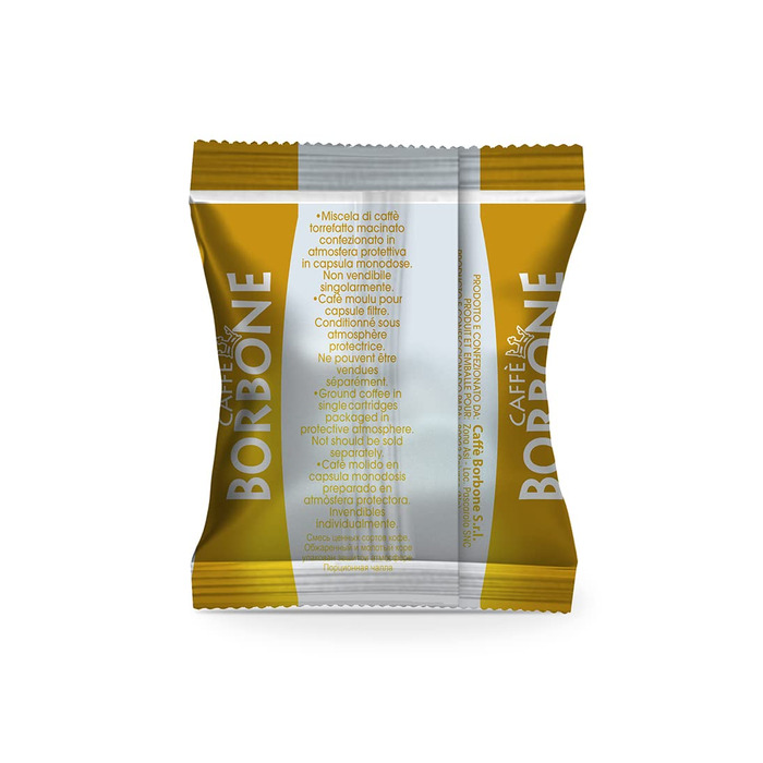 Кавові капсули Caffè Borbone Oro Gold-суміш, сумісні з Nespresso, 50 шт по 5.4 г