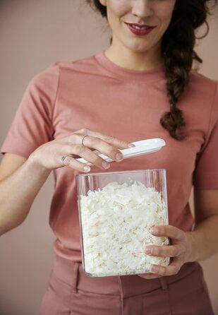 Набір контейнерів для зберігання продуктів Mepal 4 шт. по 1 л, пластикові, прямокутні, з кришками, герметичні, для кухні, білі
