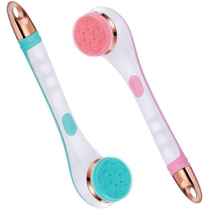 EdirFtra Electric Body Scrub Brush - Rechargeable Silicone Exfoliating Shower Brush for Body & Back - USB