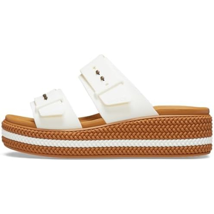 Сандалії Crocs Brooklyn Woven Buckle Chalk (36/37 EU) жіночі плетені на пряжці
