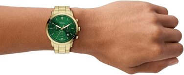 Годинник чоловічий Fossil Neutra Chronograph, кварцовий, з браслетом з нержавіючої сталі (золото та м'ятний)