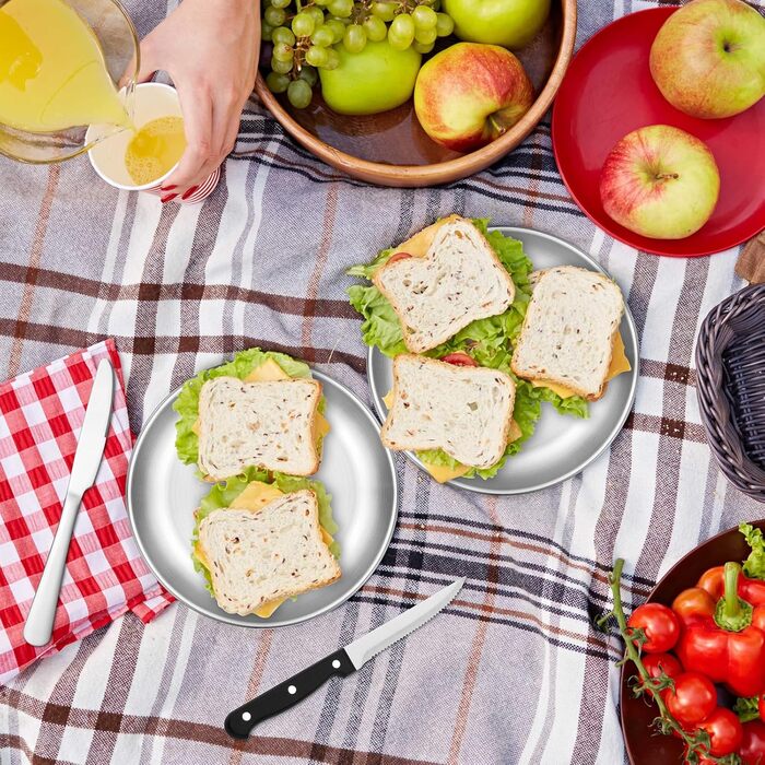 Набір посуду для кемпінгу Penobon на 2 особи, 10 шт. Нержавіюча сталь, для кемпінгу, пікніка, подорожей