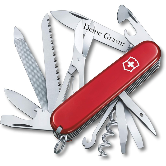 Швейцарський ніж Victorinox Ranger з гравіюванням на замовлення | Подарунок для чоловіків та жінок | День народження | 21 функція