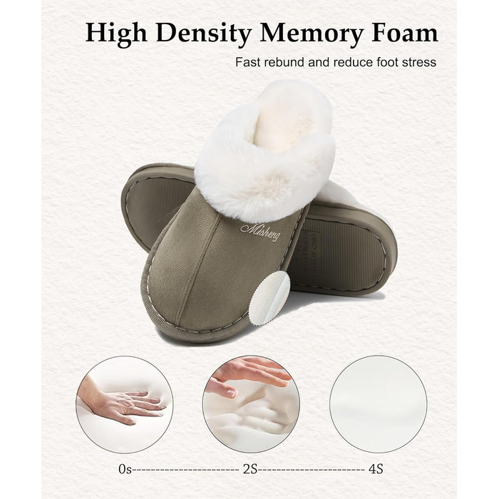 Домашні тапочки для жінок та чоловіків зимові теплі з синтетичного хутра, овчої шкури, штучного хутра, плюшу, м'які, з антиковзким покриттям, пантолетти для дому та вулиці (42.5/44 EU, Forest Night)