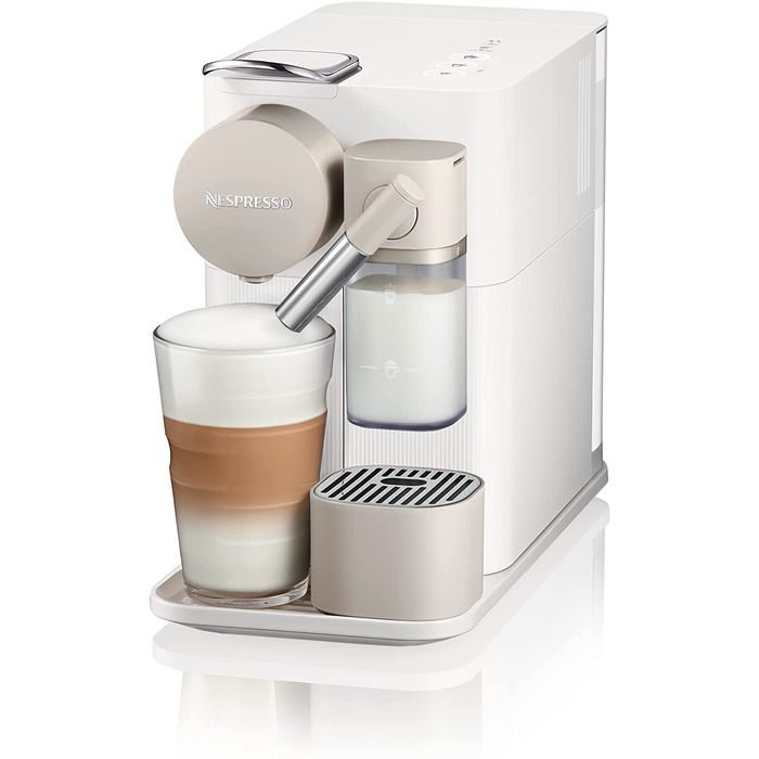 Капсульна кавомашина DeLonghi Nespresso Lattissima One EN510.W, 1450 Вт, 19 бар