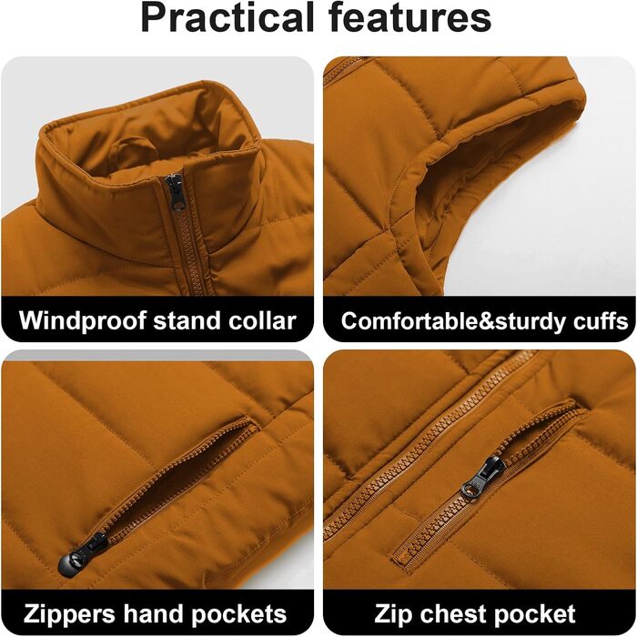 Чоловіча пухова жилетка Chrisuno для активного відпочинку, стежка, армійний зелений (XXL, жовтий)