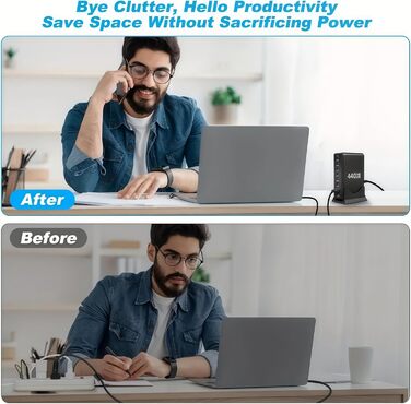 Зарядний пристрій USB-C 620W, 10 портів, швидка зарядка PD PPS 100W, для MacBook Pro/Air, iPad, iPhone 16/15/14/13/12 Pro Max, Samsung