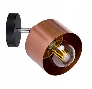 Регульований настінний світильник-бра в стилі лофт, метал, мідь